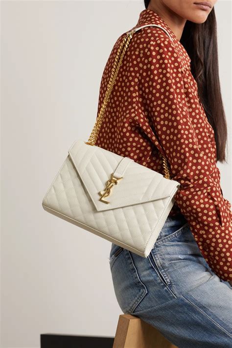 white saint laurent bag|saint laurent envelope bag sale.